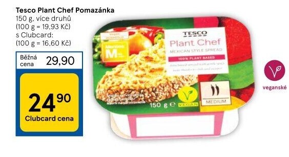 Pomazánka rostlinná z tofu Tesco Plant Chef
