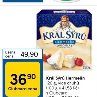 Sýr Hermelín Král sýrů