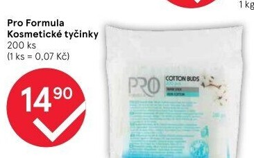 Tyčinky vatové Pro Formula Tesco