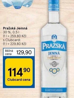 Vodka Jemná Pražská