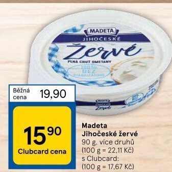 Žervé Jihočeské Madeta