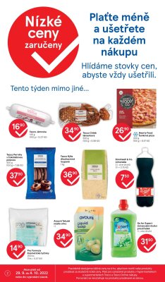 akční leták Tesco 29.9.2022-4.10.2022