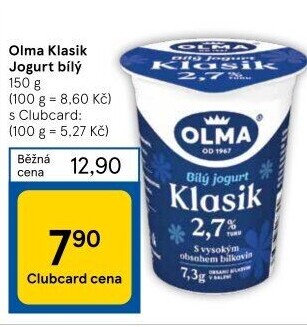 Bílý jogurt Klasik Olma