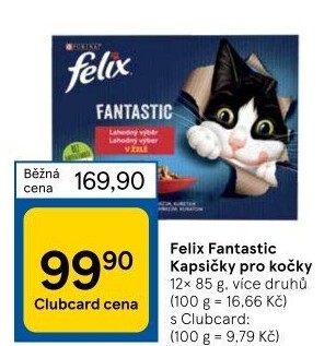 Kapsičky pro kočky Fantastic Felix Purina