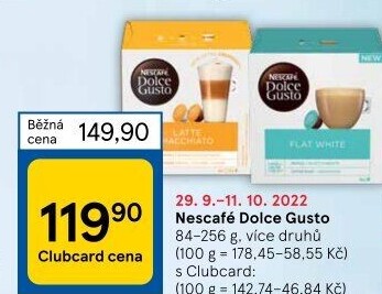 Kapsle Dolce Gusto Nescafé