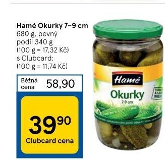 Okurky Hamé