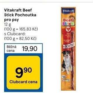 Pamlsky pro psy Beef Stick Vitakraft
