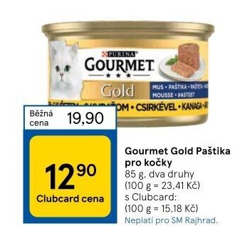Paštika pro kočky Gold Gourmet Purina
