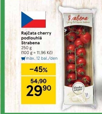 Rajčata cherry keříková Čerstvě utrženo