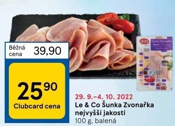Šunka Zvonařka nejvyšší jakosti LE&amp