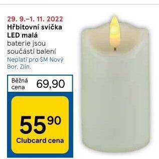 Svíčky hřbitovní LED
