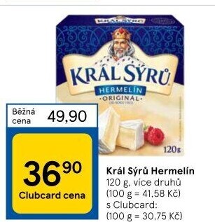 Sýr Hermelín Král sýrů