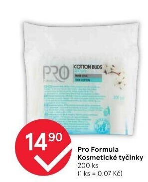 Tyčinky vatové Pro Formula Tesco
