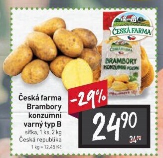 Brambory konzumní Česká farma