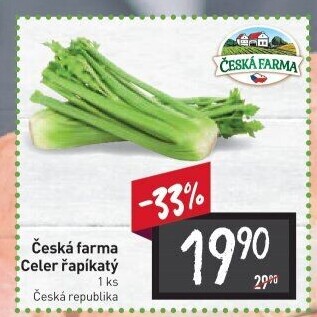 Celer řapíkatý Česká farma