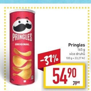 Chipsy Pringles - tubus