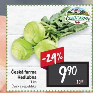 Kedlubna Česká farma