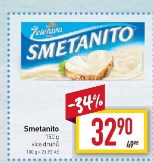 Sýr tavený Smetanito Želetava