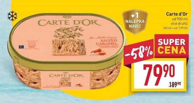 Zmrzlina ve vaničce Carte D'