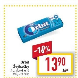 Žvýkačky Orbit