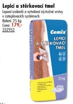 Lepící a štěrkovací tmel Cemix