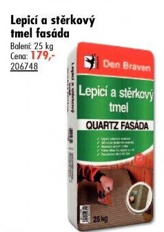 Lepicí a stěrkový tmel Quartz Fasáda Den Braven