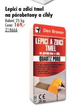 Lepicí a zdicí tmel Quartz Poro Den Braven
