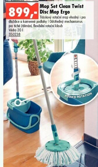 Mop set Clean Twist Disc Ergo Leifheit