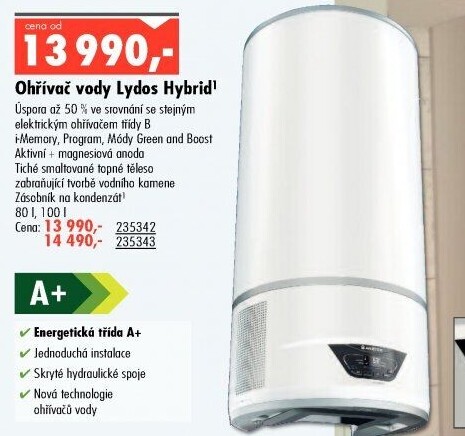 Ohřívač vody Lidos Hybrid Ariston