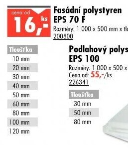 Polystyren fasádní Isover EPS