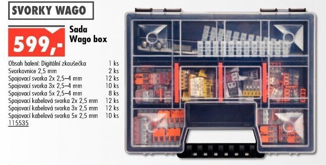 Sada elektro komponentů Wago