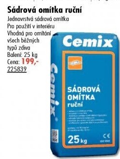 Sádrová omítka Cemix