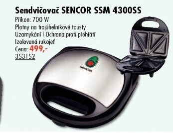 Sendvičovač SSM 4300SS Sencor
