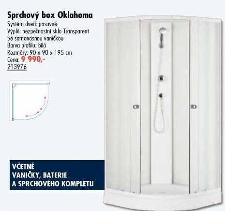 Sprchový kout Oklahoma SaniPro
