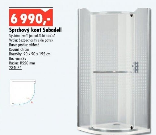 Sprchový kout Sabadell