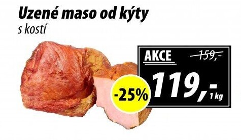 Uzené maso od kýty s kostí
