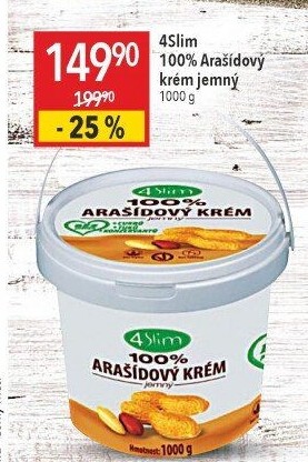 Arašídový krém 4Slim