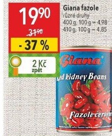 Fazole červené Giana