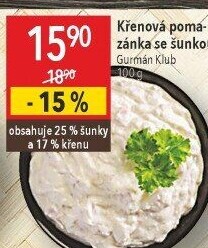 Křenová pomazánka se šunkou