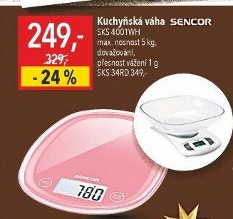 Kuchyňská digitální váha Sencor SKS 4001