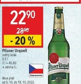 Pivo Pilsner Urquell