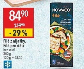 Rybí filé pro děti bez kosti mražené Nowaco