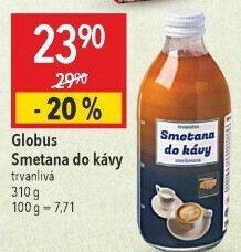 Smetana do kávy Globus