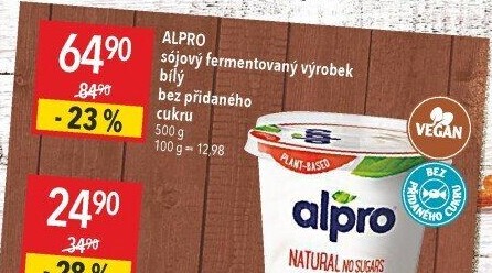 Sójový bílý jogurt Alpro