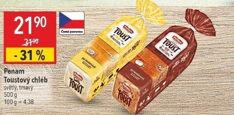 Toustový chléb Penam