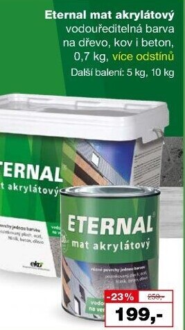 Akrylátová barva mat Eternal