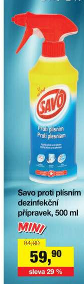 Čistič proti plísním Savo