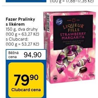 Bonboniéra Pralinky plněné Fazer