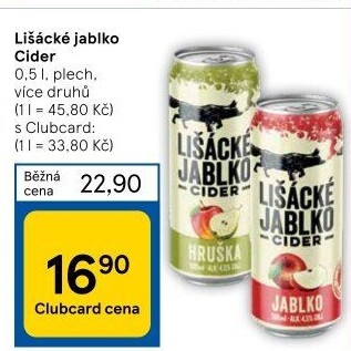 Cider Lišácké jablko Heineken