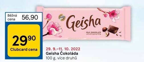 Čokoláda Geisha